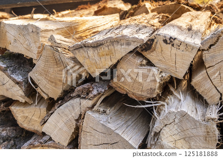 Camping firewood, wood stove, firewood, oak 125181888