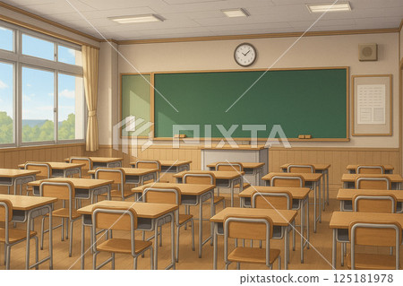 School classroom illustration School classroom illustration 125181978
