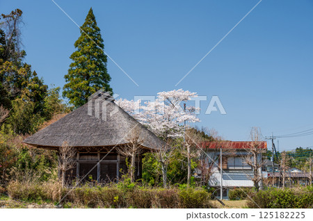 Horaiji Temple Kannon Hall Countryside scenery in Yoshizawa, Ichihara City 125182225