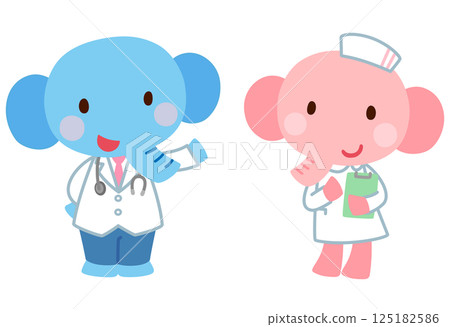 可愛的大象醫生 125182586