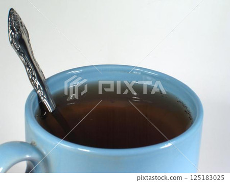 Cup of tea over white background Cup of tea over white background 125183025