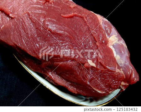 Raw uncooked meat close view background Raw uncooked meat close view background 125183432