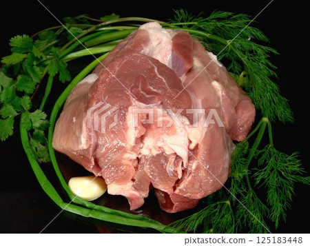 Raw meat ready to be cooked background Raw meat ready to be cooked background 125183448