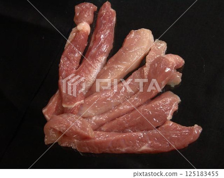Raw meat ready to be cooked background Raw meat ready to be cooked background 125183455