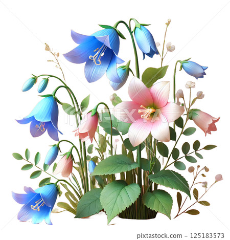 The elegant melody played by the petals 125183573
