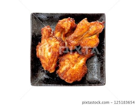 烤雞翅[白色背景，剪貼畫] 125183654