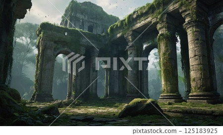 Ancient ruins of a lost civilization Ancient ruins of a lost civilization 125183925
