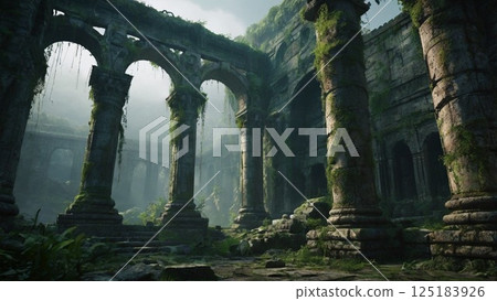Ancient ruins of a lost civilization Ancient ruins of a lost civilization 125183926