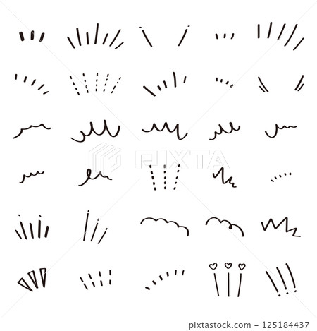 手繪注意力和意識裝飾材料 手繪注意力和意識裝飾材料 125184437