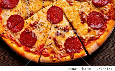 AI 影像:熱披薩 AI 影像:熱披薩 125185134