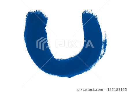 blue brush isolated on transparent background 125185155