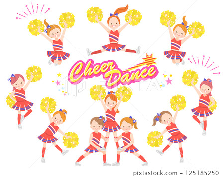 插圖集可愛的孩子們笑著跳歡呼舞 插圖集可愛的孩子們笑著跳歡呼舞 125185250