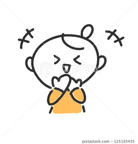女人用手摀住嘴巴咯咯笑，滑稽又搞笑 125185435