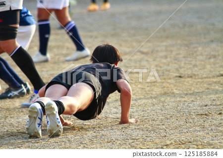 Soccer Rugby Club Stretch 125185884