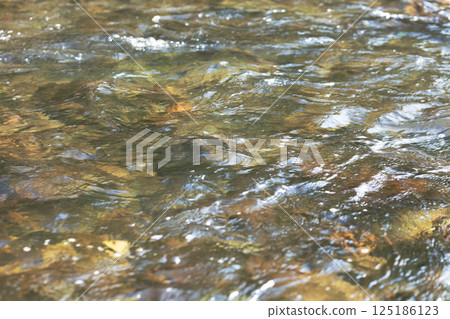 Beautiful river flow (clear stream) 125186123