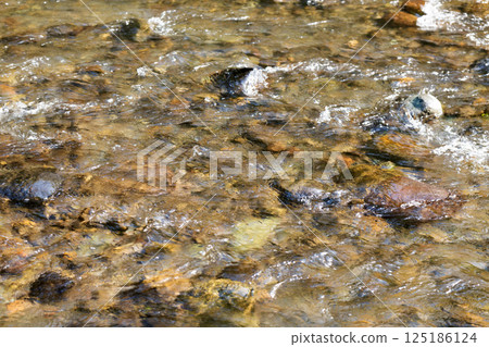 Beautiful river flow (clear stream) Beautiful river flow (clear stream) 125186124