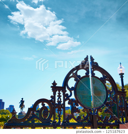 Boston Common Arlington gate George washington 125187623