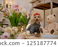 Tulip and Toy Poodle 125187774