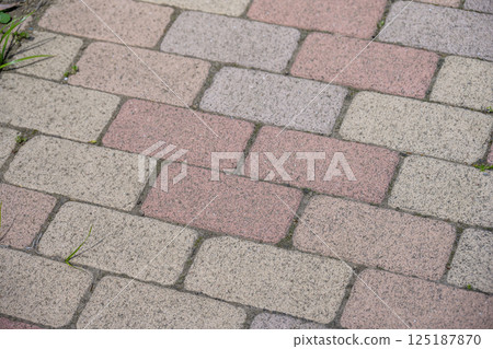 brick sidewalk park garden image 125187870