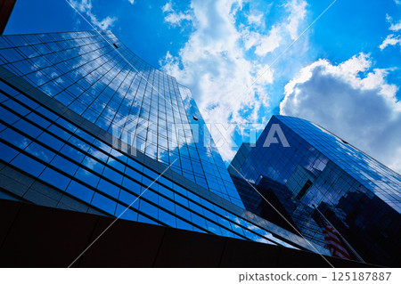 Boston in Massachusetts downtown buidings 125187887