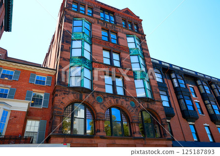 Boston Massachusetts downtown buidings 125187893