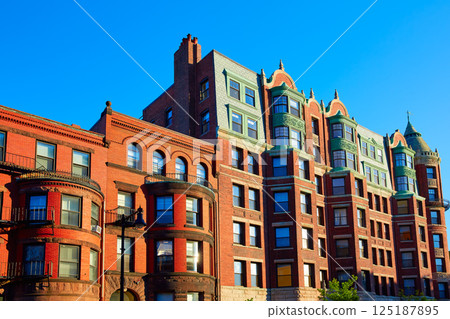 Boston Massachusetts brick wall buidings Boston Massachusetts brick wall buidings 125187895