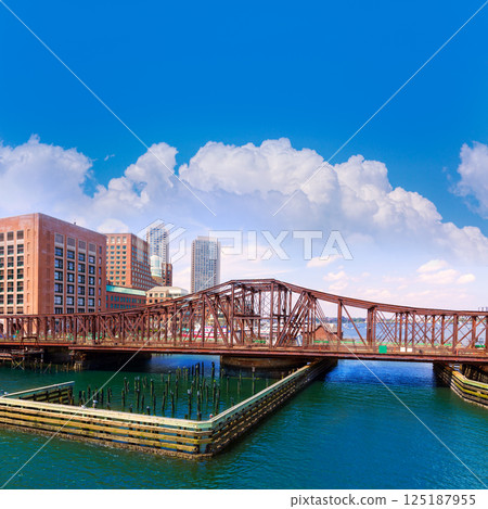 Boston Northern Avenue Bridge in Massachusetts 125187955