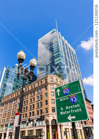 Boston in Massachusetts downtown buidings 125188016