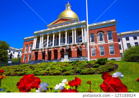 Boston Massachusetts State House golden dome Boston Massachusetts State House golden dome 125188024