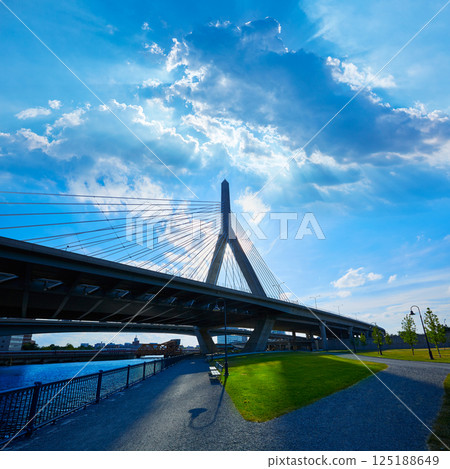 Boston Zakim bridge in Bunker Hill Massachusetts 125188649