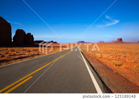 Arizona US 163 Scenic road to Monument Valley 125189148