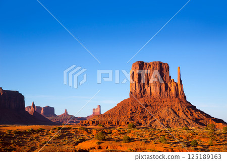 Monument Valley West Mitten Butte Utah Park Monument Valley West Mitten Butte Utah Park 125189163