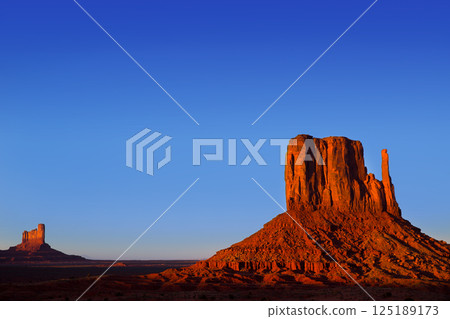 Monument Valley West Mitten Butte Utah Monument Valley West Mitten Butte Utah 125189173