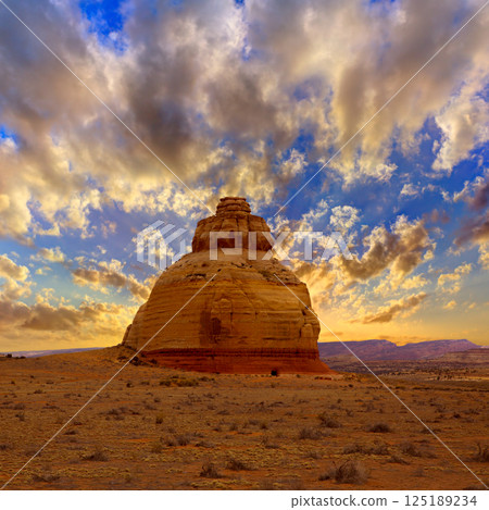 Church rock US highway 163 191 in Utah Church rock US highway 163 191 in Utah 125189234