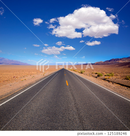 Badwater road Death Valley National Park California Badwater road Death Valley National Park California 125189246