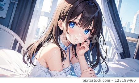 躺在床上的女人 125189460