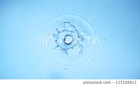 real photo of water circle ripple, drop of splash water waves, top view, texture surface for template. real photo of water circle ripple, drop of splash water waves, top view, texture surface for template. 125189821