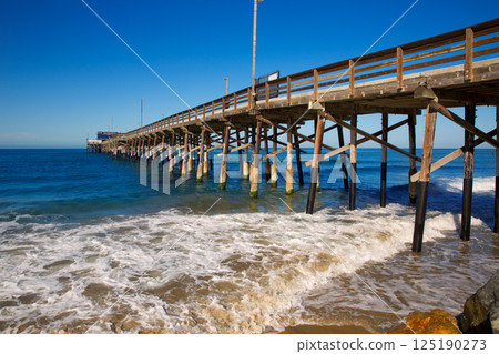 Newport pier beach in California USA 125190273