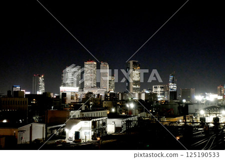 愛知縣名古屋市中村區_從黃金橋往東看（夜景）_2024年4月3日 125190533