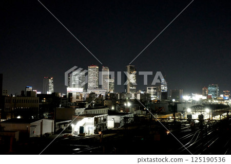 愛知縣名古屋市中村區_從黃金橋往東看（夜景）1_2024年4月 125190536
