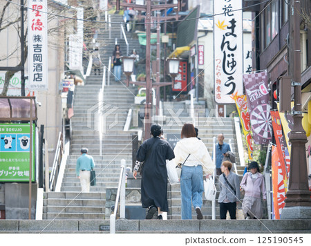 Ikaho Onsen Stone Steps Street Scenery Ikaho Onsen Stone Steps Street Scenery 125190545