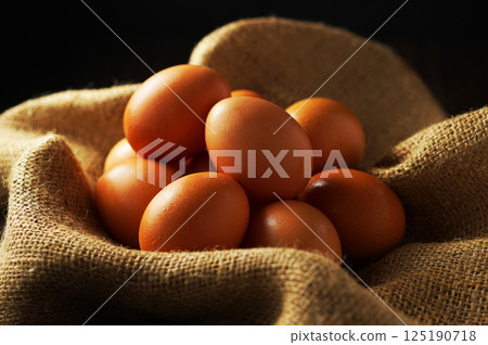 Fresh eggs (red eggs) 125190718