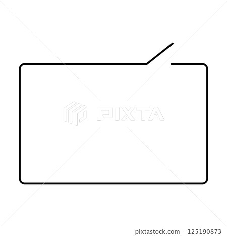 簡單的語音氣泡圖,水平,正方形 簡單的語音氣泡圖,水平,正方形 125190873