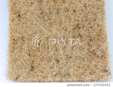 Close up shot of the jute mat surface used for growing micro greens Close up shot of the jute mat surface used for growing micro greens 125191015