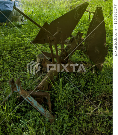 used machine in abandoned field used machine in abandoned field 125192177