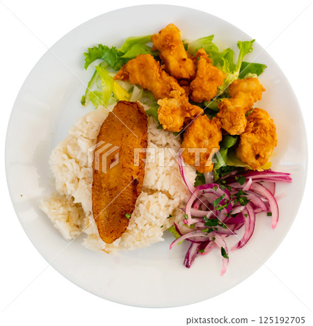 Traditional Latin American dish chicharon Traditional Latin American dish chicharon 125192705