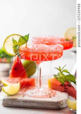 Watermelon cocktail margarita Watermelon cocktail margarita 125193488