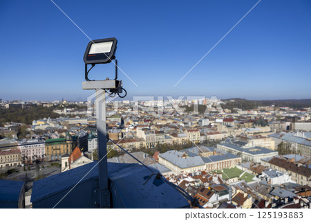 View of the center of the old city of Lviv from the city hall View of the center of the old city of Lviv from the city hall 125193883