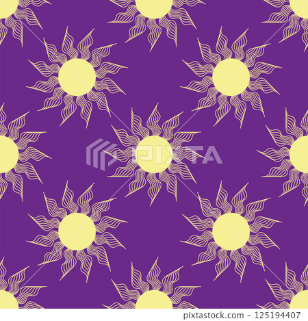 Silhouettes Magic symbols seamless pattern, with magical elements such as snake, eye, tarot cards, hand, skull. Witchcraft theme symbols and elements Silhouettes Magic symbols seamless pattern, with magical elements such as snake, eye, tarot cards, hand, skull. Witchcraft theme symbols and elements 125194407