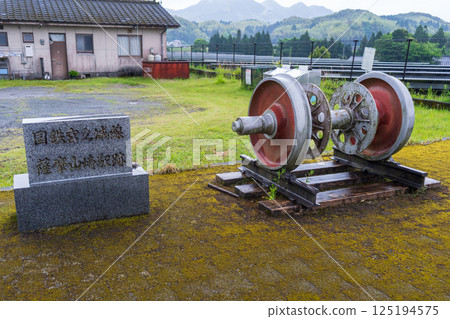 Remains of Satsuma-Yamazaki Station on the Japanese National Railways Miyanojo Line 125194575